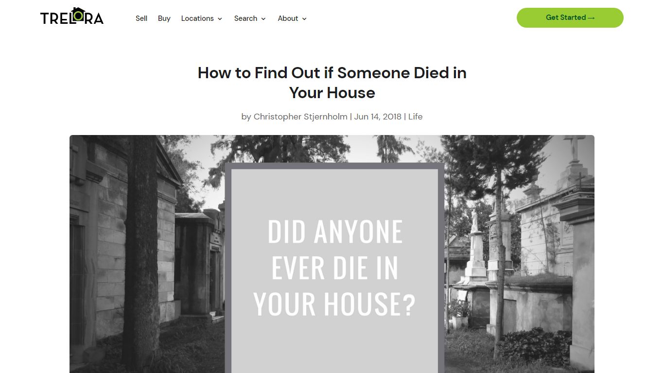 How to Find Out if Someone Died in Your House